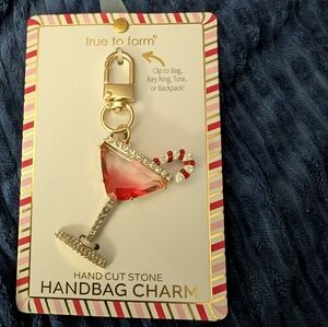 True To Form | Whimsical Candy Cane Martini Bag Charm